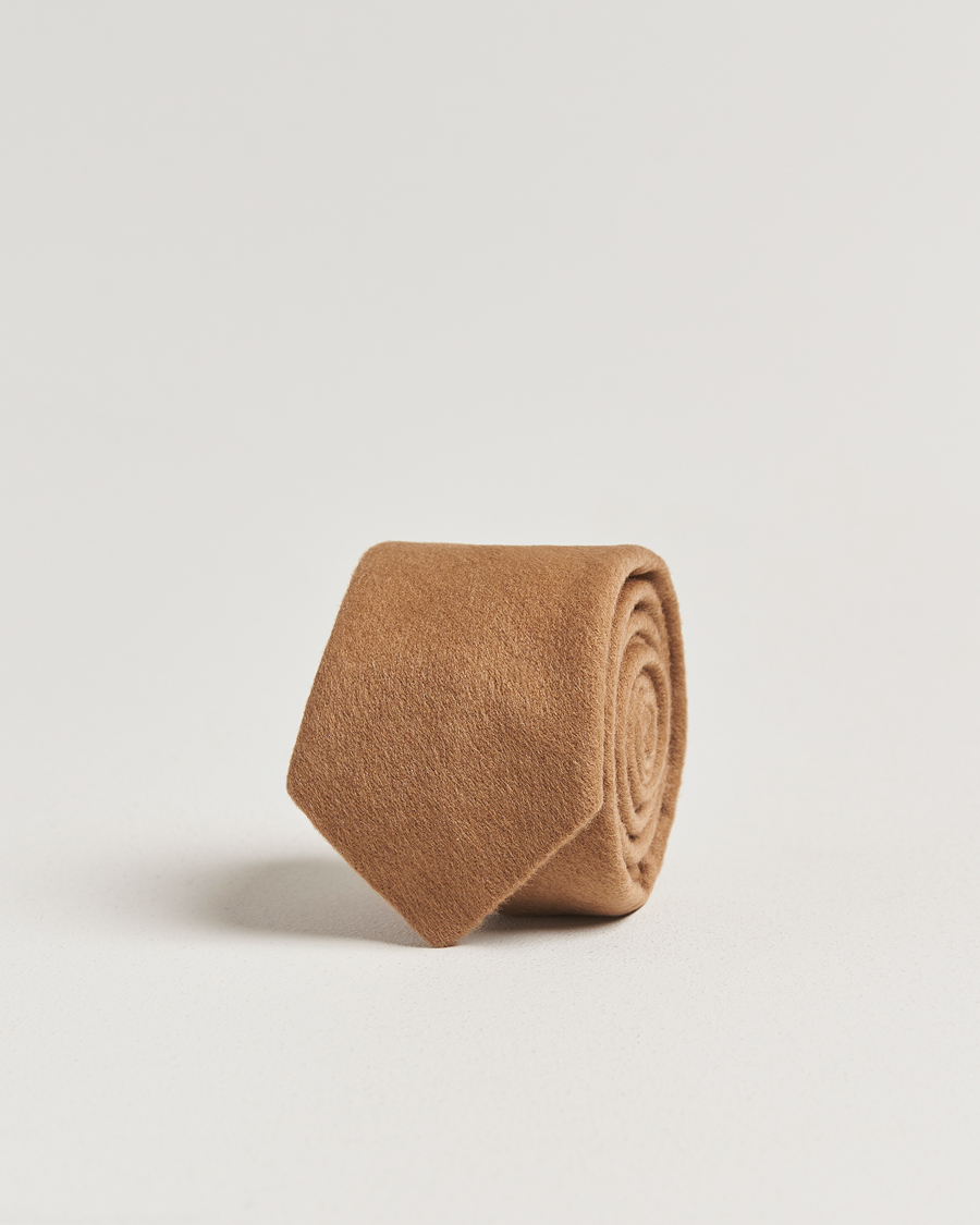 Homme | Cravates | Amanda Christensen | Cashmere 8cm Tie Camel