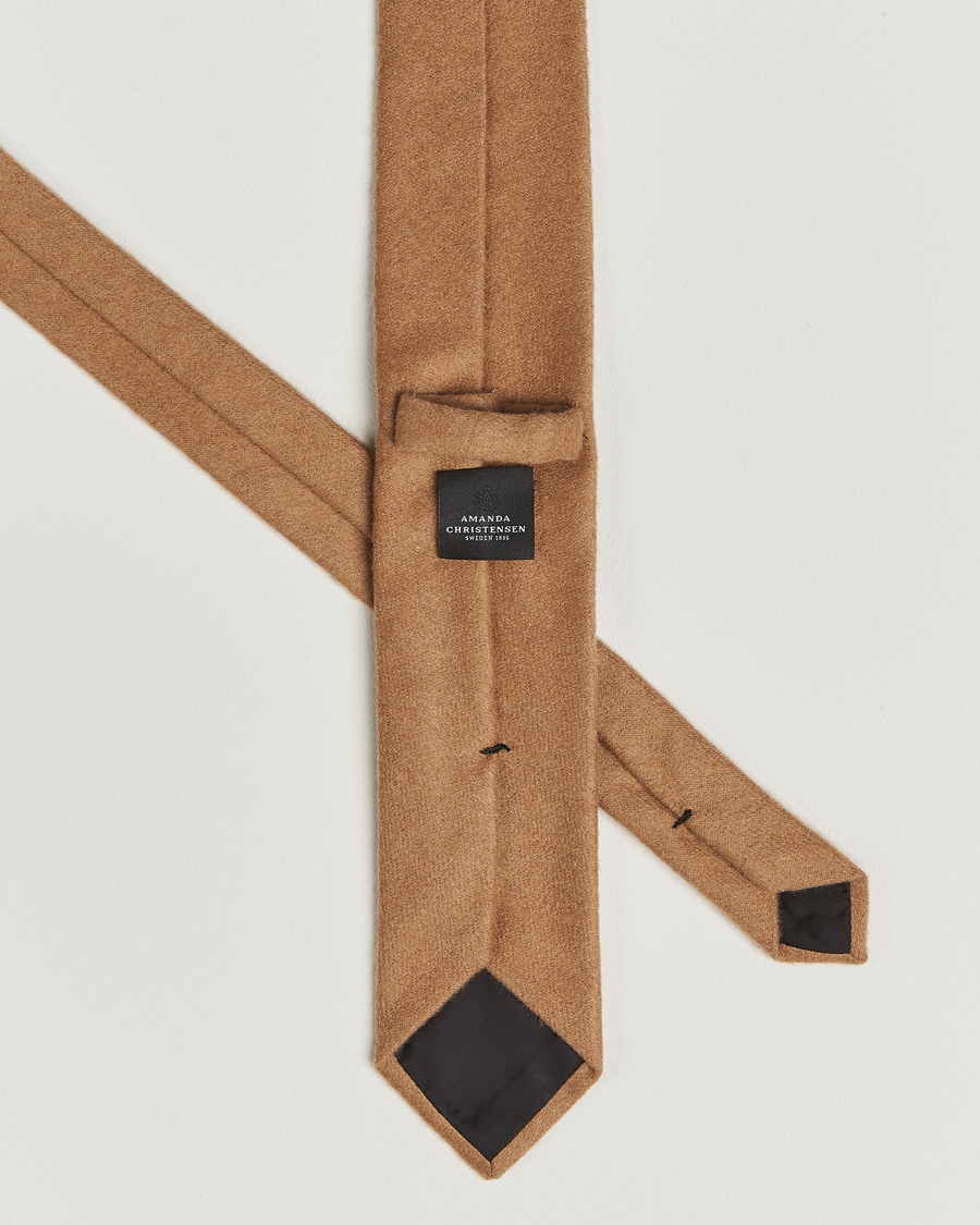 Homme | Cravates | Amanda Christensen | Cashmere 8cm Tie Camel