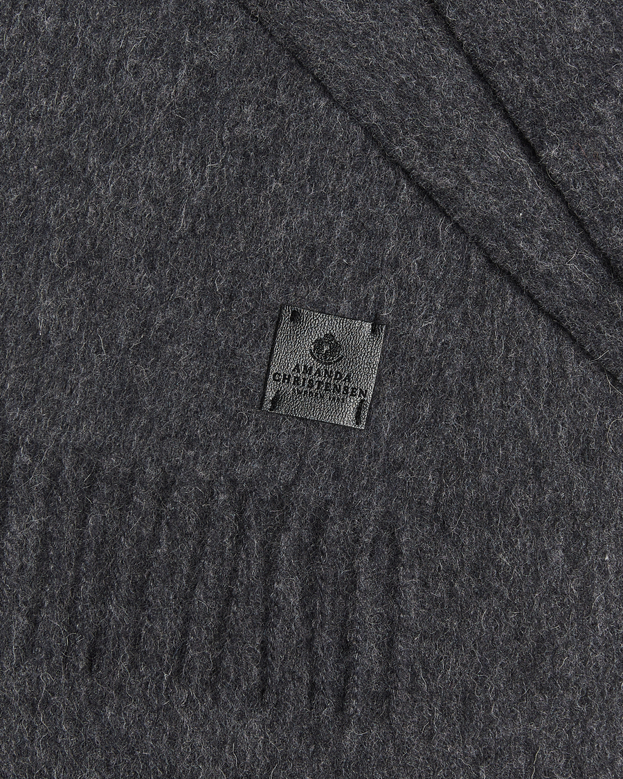 Homme | Écharpes | Amanda Christensen | Wool Scarf Dark Grey Melange