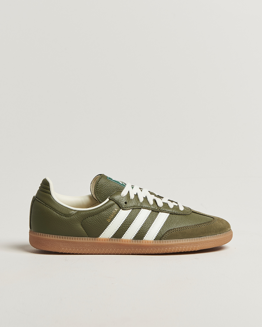Homme | Baskets | adidas Originals | Samba OG Sneaker Khaki Green/Off White