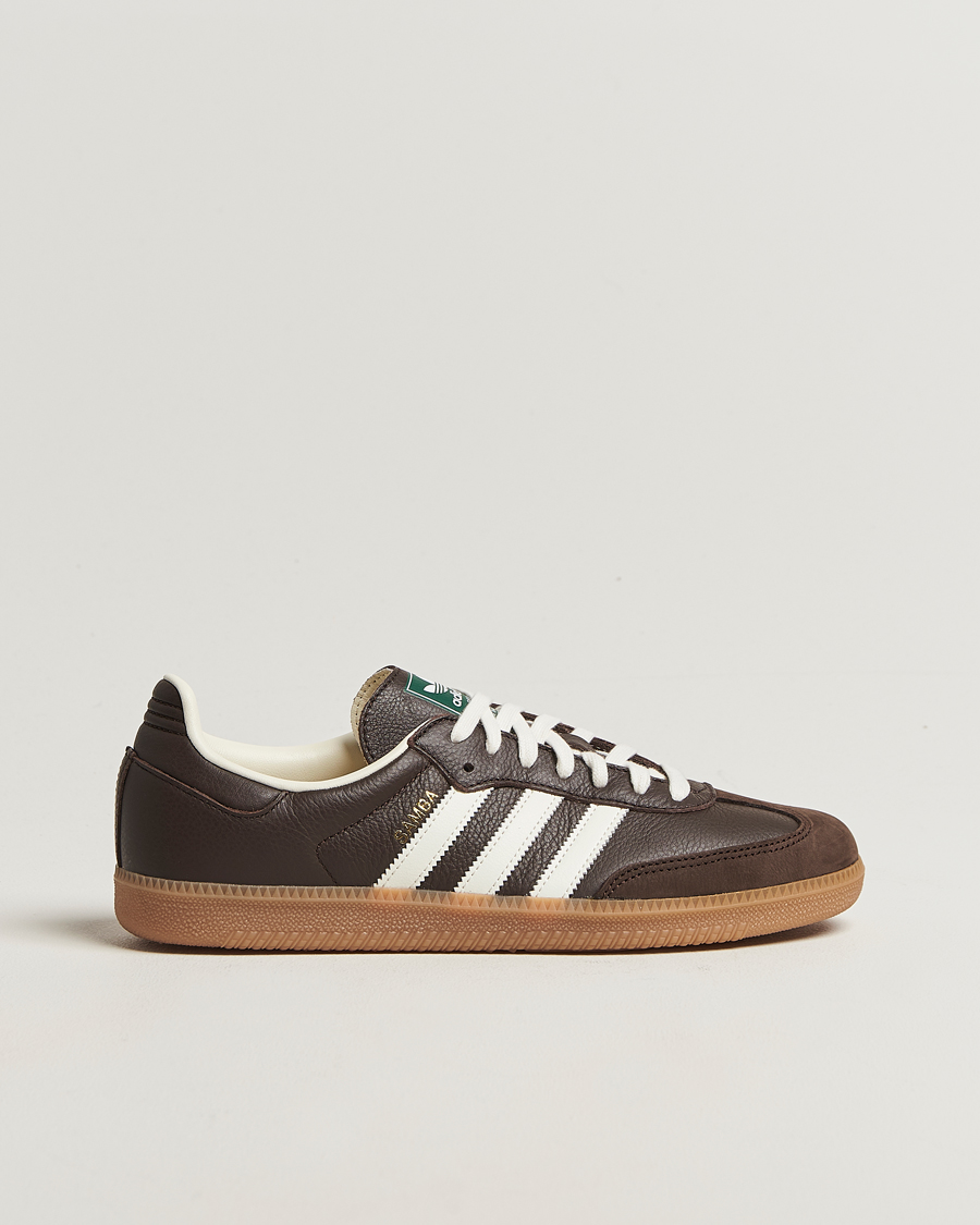 Homme | adidas Originals Samba OG Sneaker Dark Brown/Off White | adidas Originals | Samba OG Sneaker Dark Brown/Off White