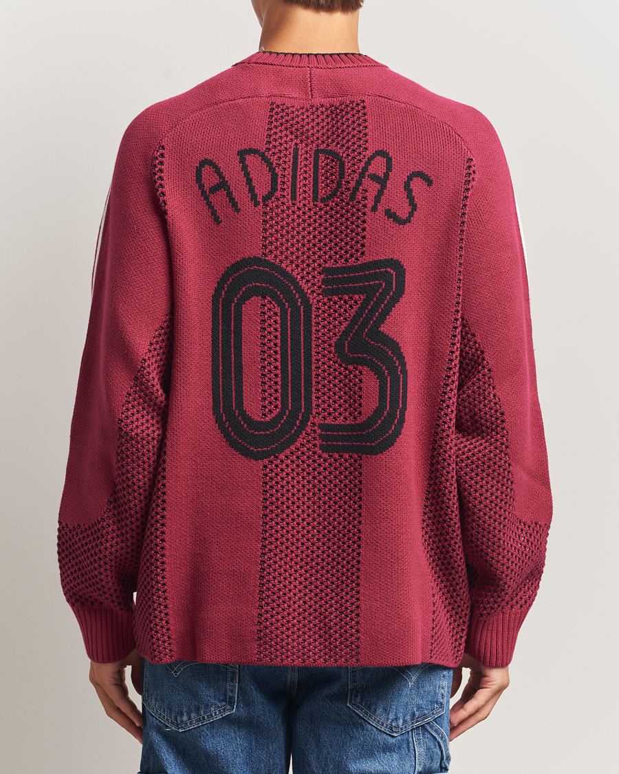 Homme | Pulls Et Tricots | adidas Originals | Knitted Football Sweater Legacy Burgundy