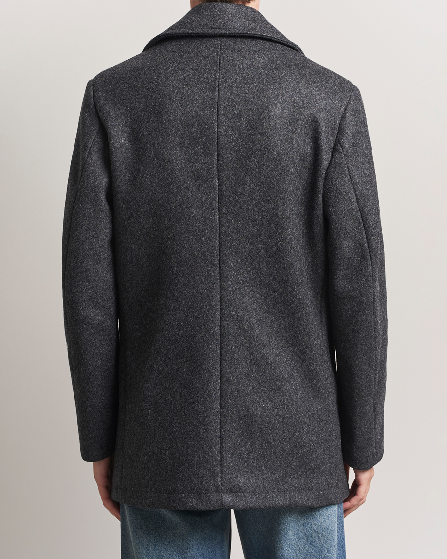 Homme | Manteaux Et Vestes | Armor-lux | Kermor Wool Peacoat Grey Melange