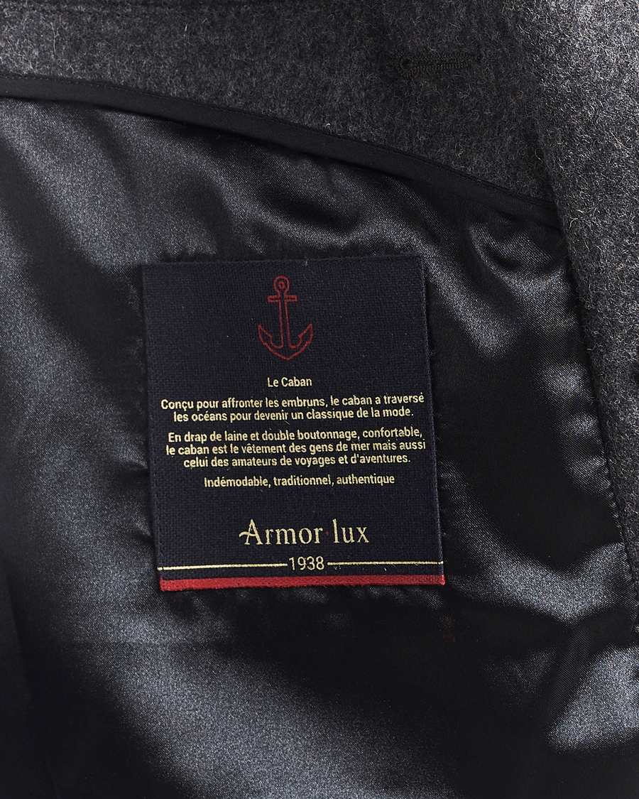 Homme | Manteaux Et Vestes | Armor-lux | Kermor Wool Peacoat Grey Melange