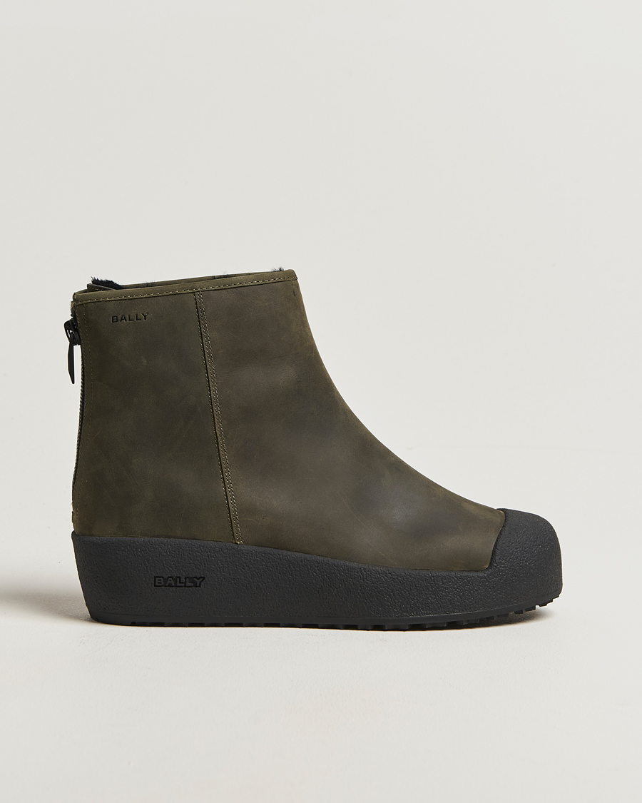 Homme | Bally Guard III M Soft Curling Boot Dark Green | Bally | Guard III M Soft Curling Boot Dark Green