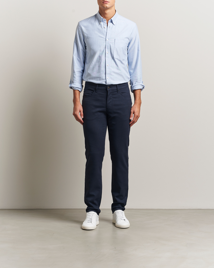 Homme | Pantalons | Brax | Cadiz Woo.Look 5-Pocket Pants Universe Blue