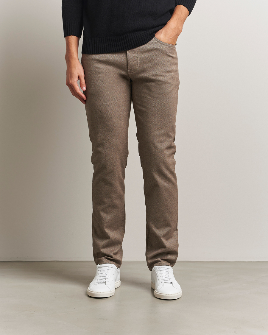 Homme | Pantalons | Brax | Cadiz Woo.Look 5-Pocket Pants Camel