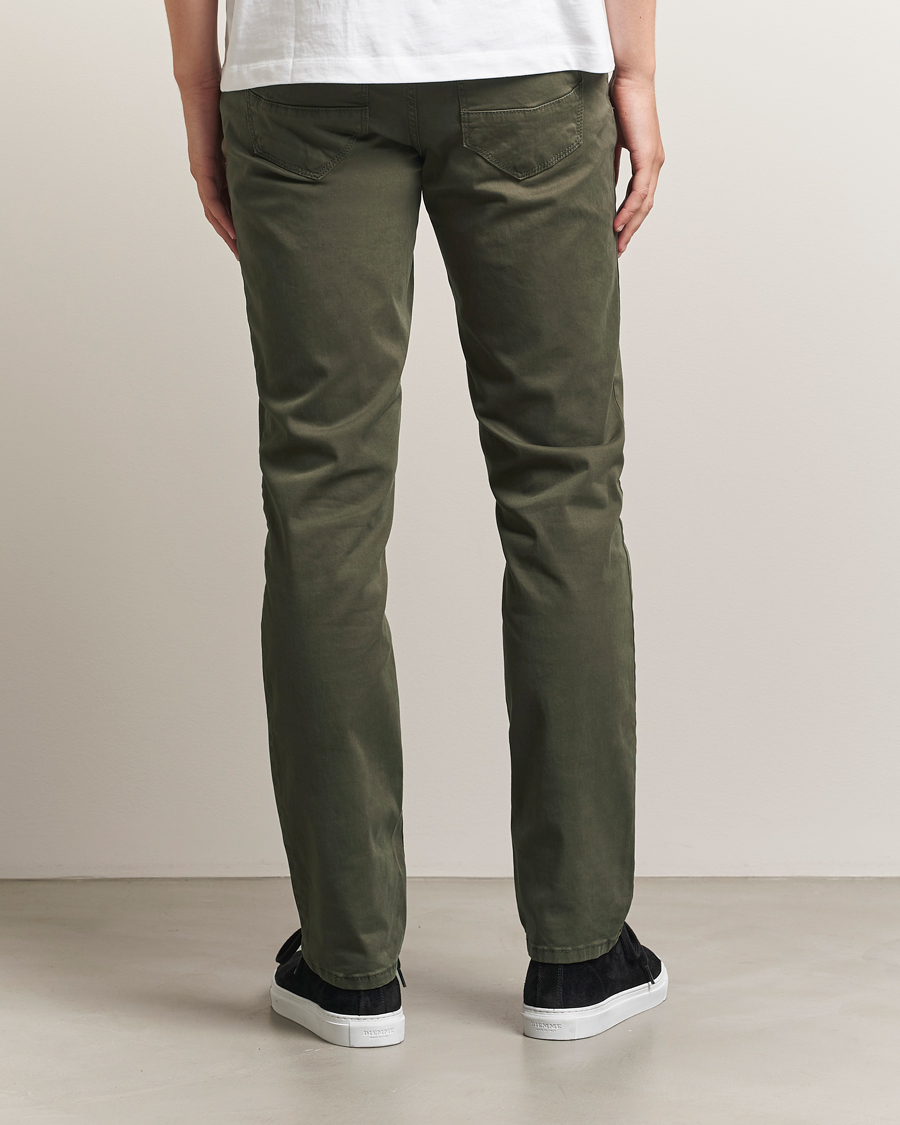 Homme | Pantalons | Brax | Cadiz Cotton Satin 5-Pocket Pants Olive
