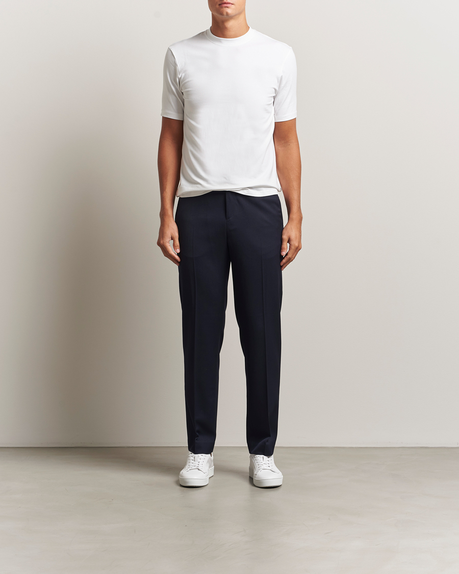 Homme | T-shirts | Bread & Boxers | High Neck T-Shirt White