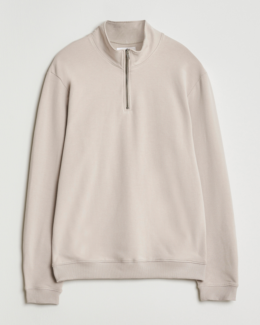 Homme | Pulls Et Tricots | Bread & Boxers | Loungewear Half Zip Greige