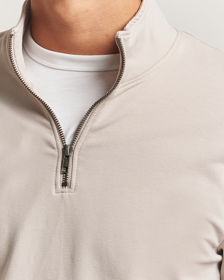 Homme | Pulls Et Tricots | Bread & Boxers | Loungewear Half Zip Greige