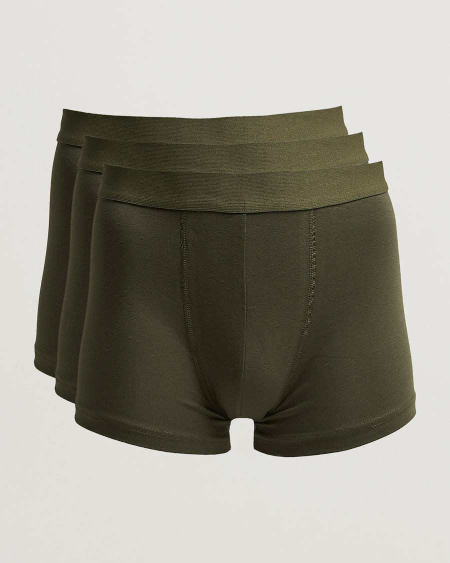 Homme | Sous-Vêtements Et Chaussettes | Bread & Boxers | 3-Pack Boxer Brief Dark Green
