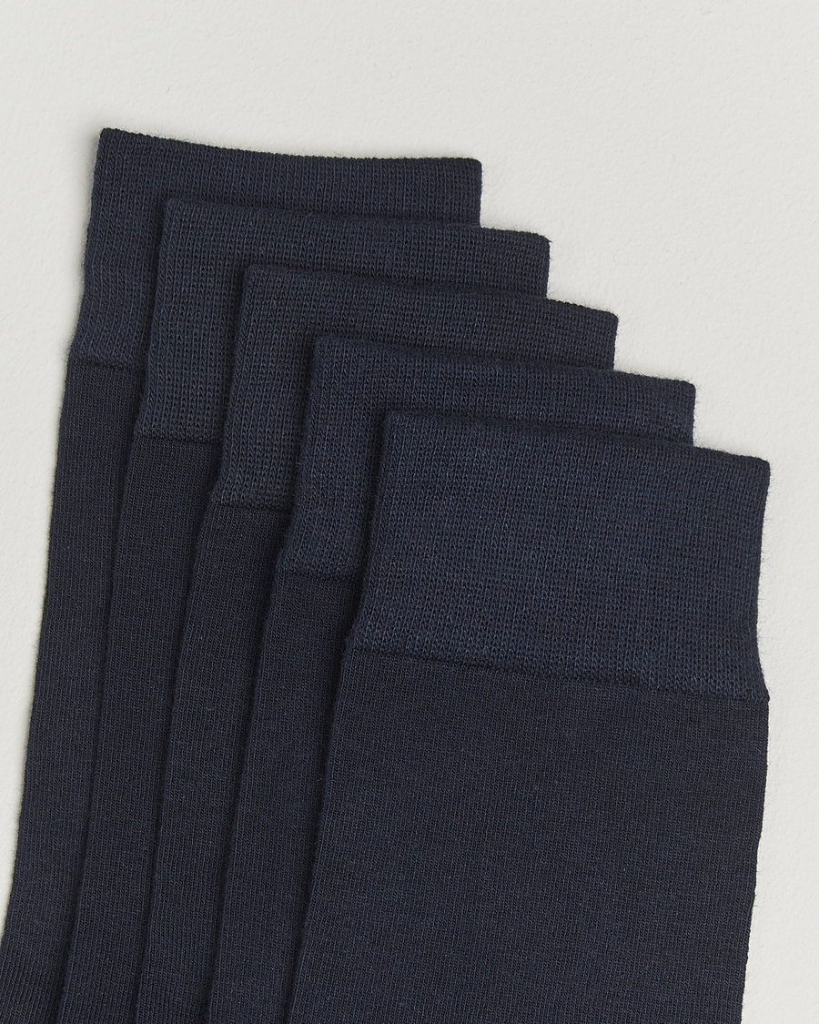 Homme | Sous-Vêtements Et Chaussettes | Bread & Boxers | 5-Pack Socks Dark Navy