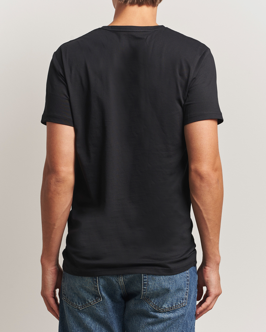 Homme | T-shirts | Bread & Boxers | 2-Pack Lightweight Cotton T-Shirt Black