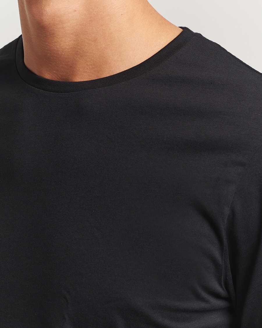 Homme | T-shirts | Bread & Boxers | 2-Pack Lightweight Cotton T-Shirt Black