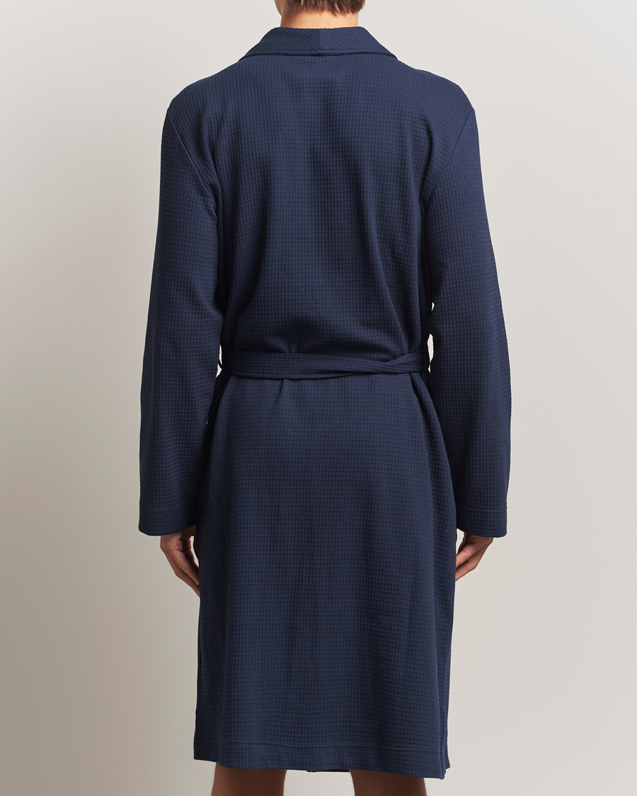 Homme | Peignoirs Et Pyjamas | Bread & Boxers | Waffle Robe Navy Blue