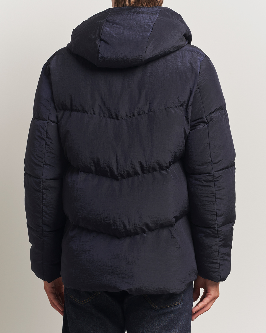 Homme | Manteaux Et Vestes | Dondup | Puffy Hooded Down Jacket Navy