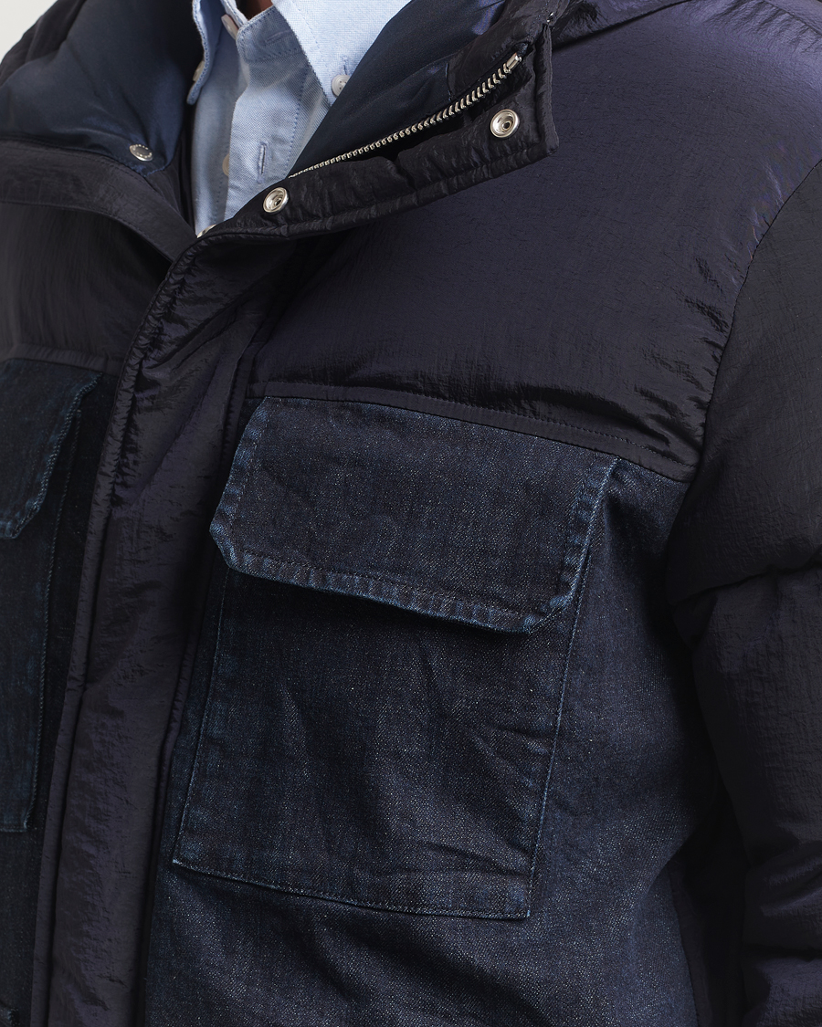Homme | Manteaux Et Vestes | Dondup | Puffy Hooded Down Jacket Navy