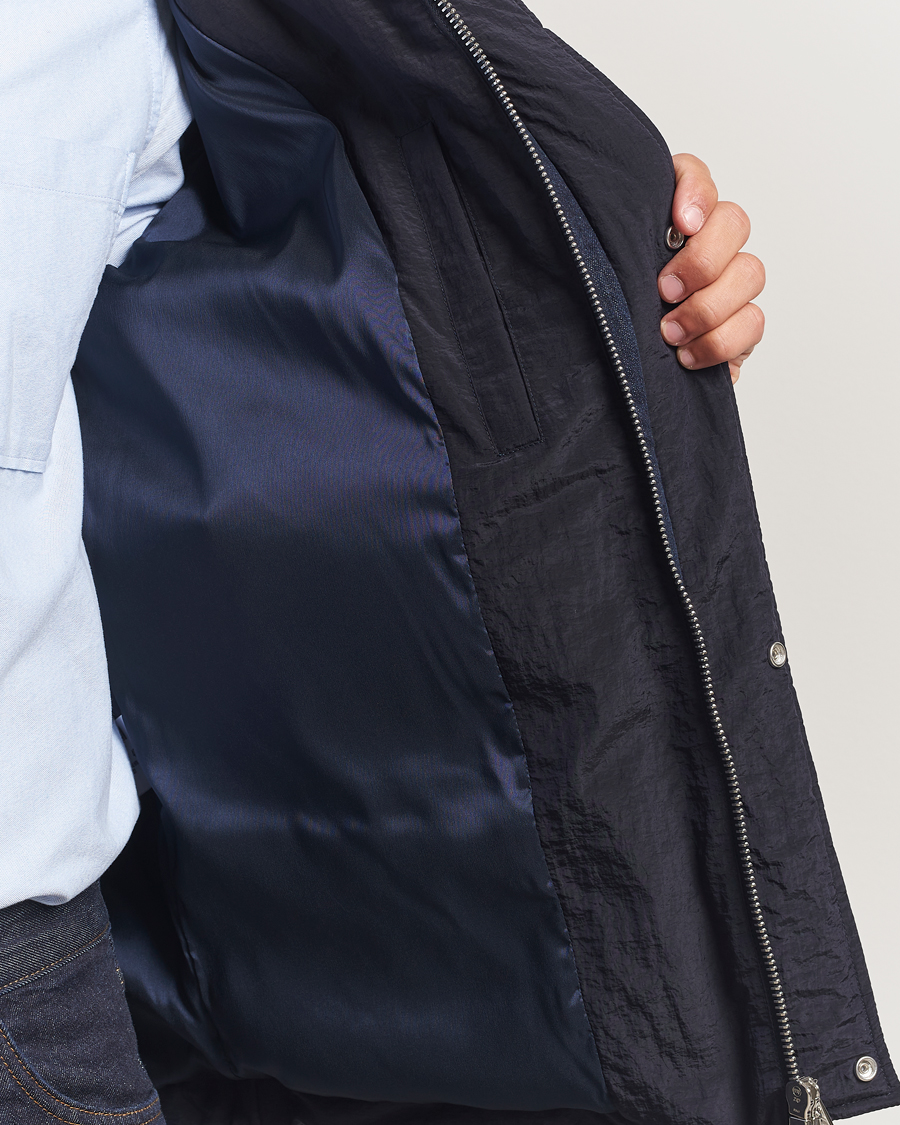 Homme | Manteaux Et Vestes | Dondup | Puffy Hooded Down Jacket Navy