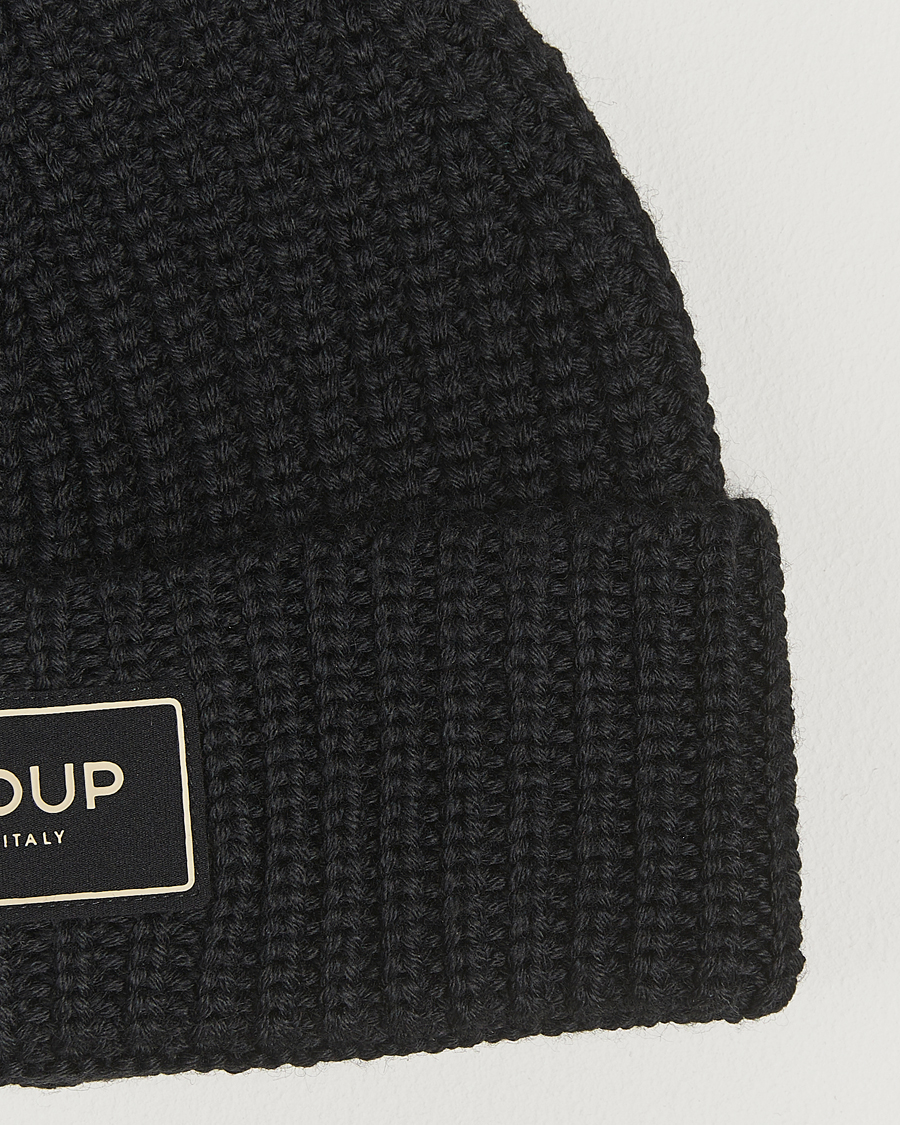 Homme | Bonnets | Dondup | Ribbed Beanie Black