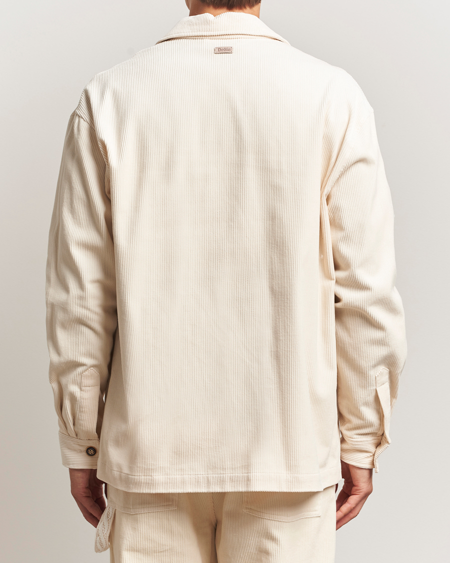 Homme | Chemises | Drôle de Monsieur | Corduroy Overshirt Ecru