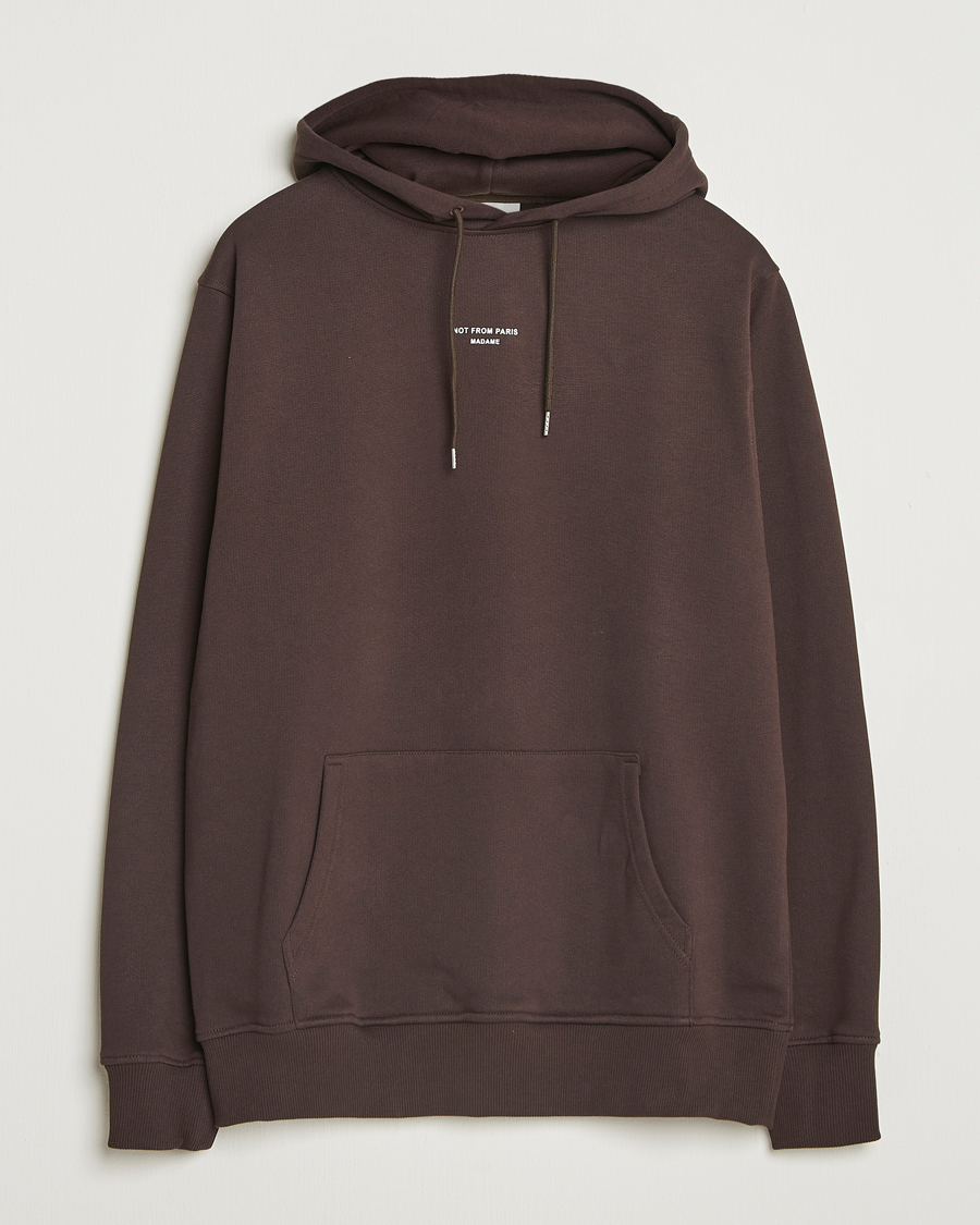 Homme | Pulls Et Tricots | Drôle de Monsieur | Classic Slogan Hoodie Dark Brown