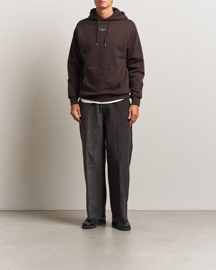 Homme | Pulls Et Tricots | Drôle de Monsieur | Classic Slogan Hoodie Dark Brown