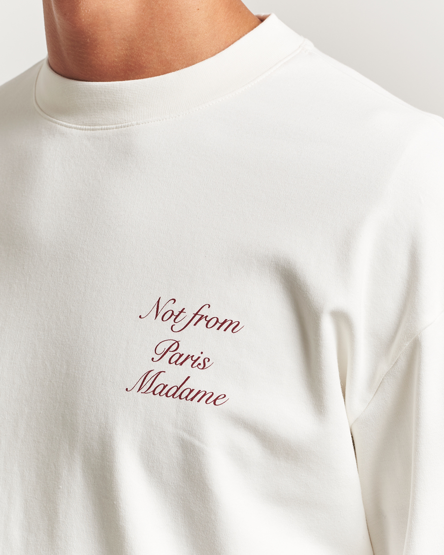 Homme | T-shirts | Drôle de Monsieur | Slogan Calligraphy Long Sleeve T-shirt Off White