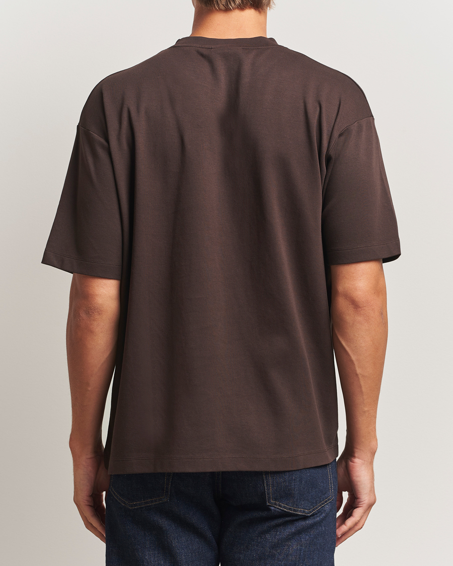 Homme | T-shirts | Drôle de Monsieur | Classic Slogan T-Shirt Dark Brown