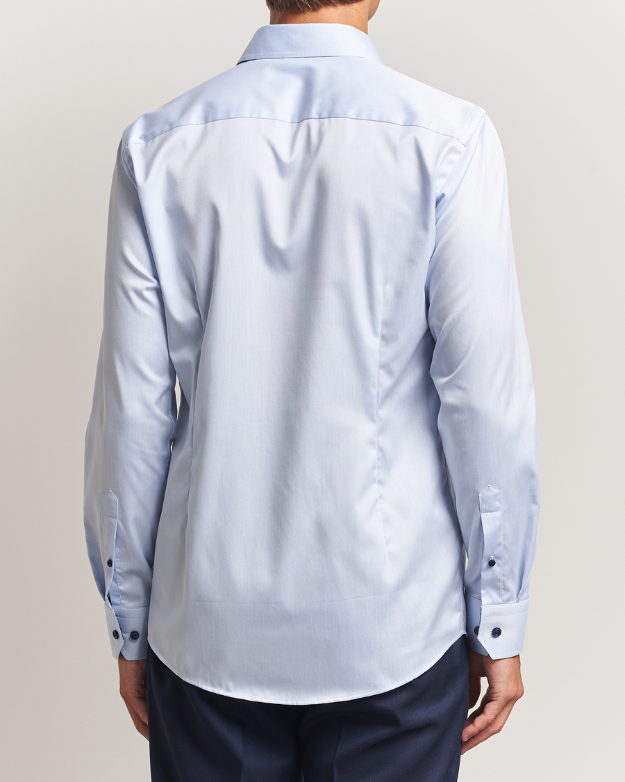 Homme | Chemises | Eton | Slim Fit Signature Twill Contrast Shirt Light Blue