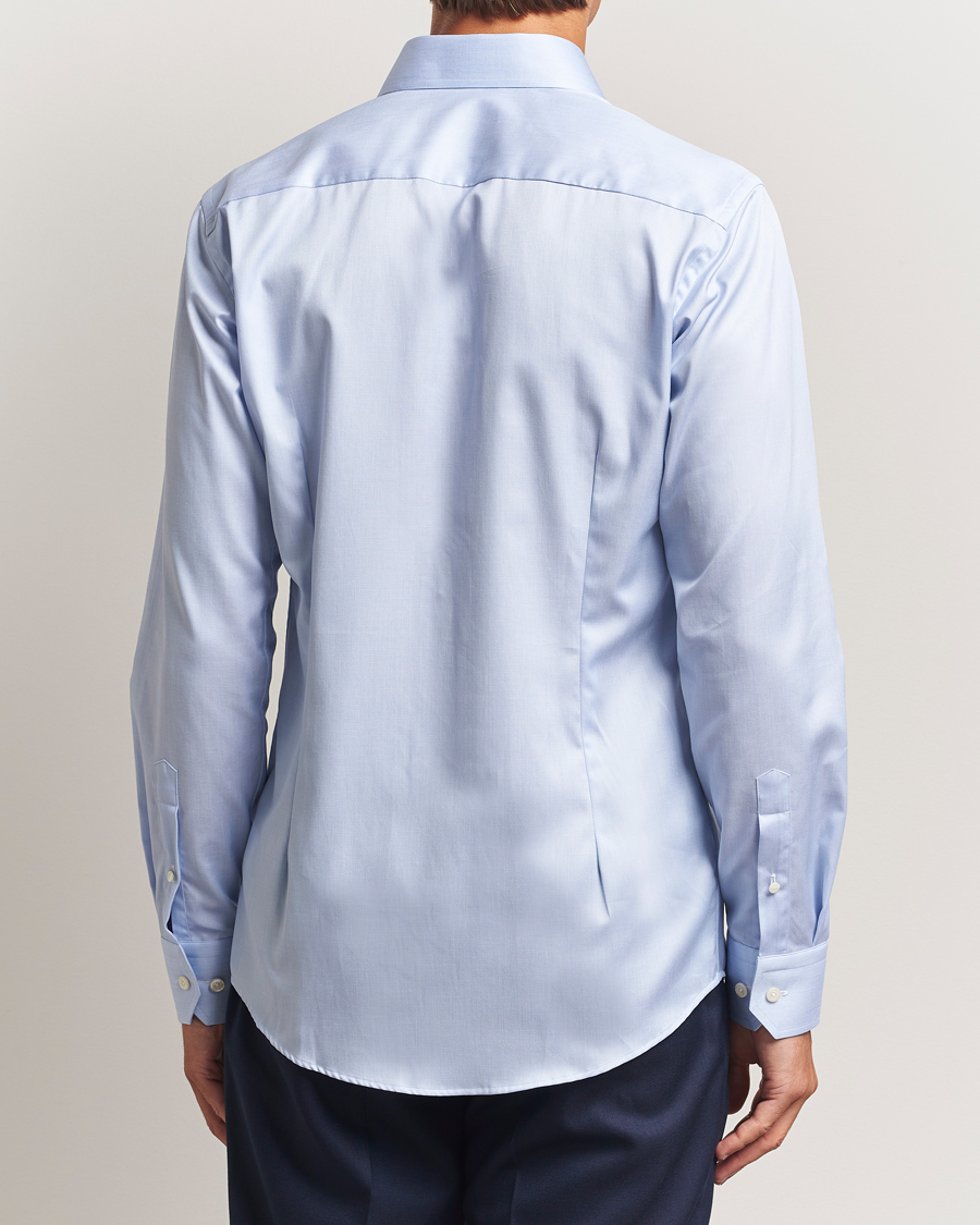Homme | Chemises | Eton | Slim Fit Signature Twill Paspoal Shirt Light Blue