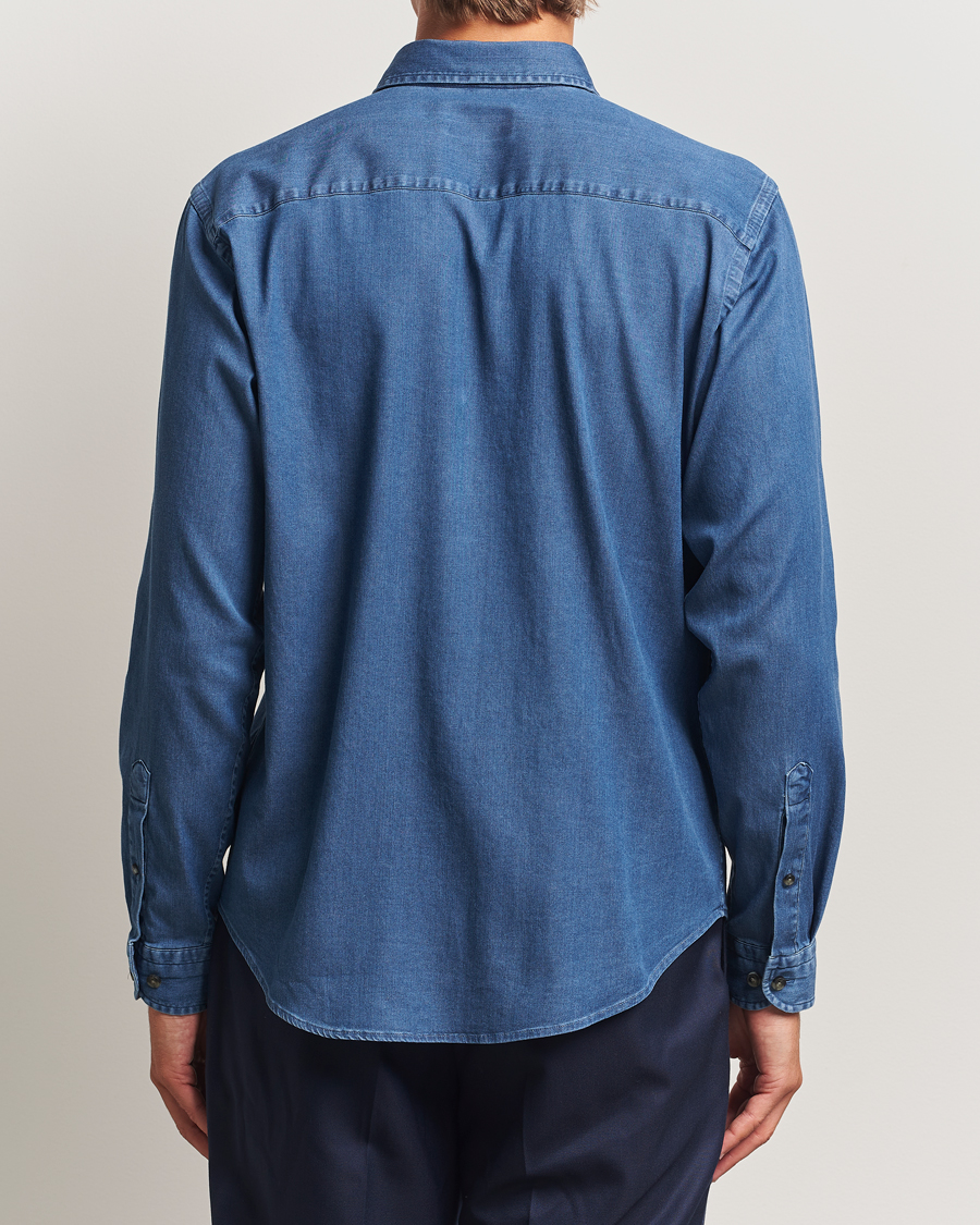 Homme | Chemises | Eton | Casual Fit Denim Shirt Dark Wash