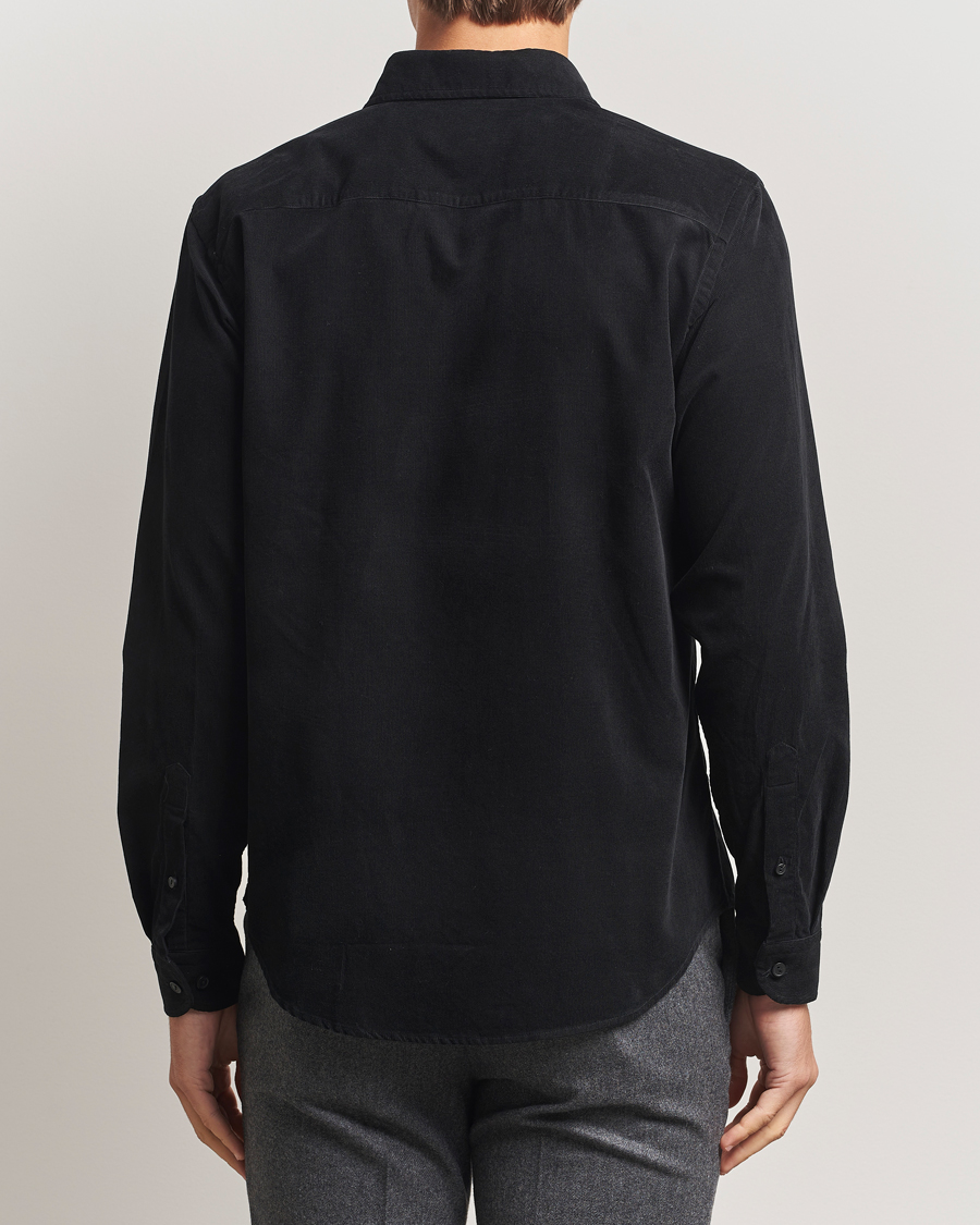 Homme | Chemises | Eton | Casual Fit Corduroy Shirt Black