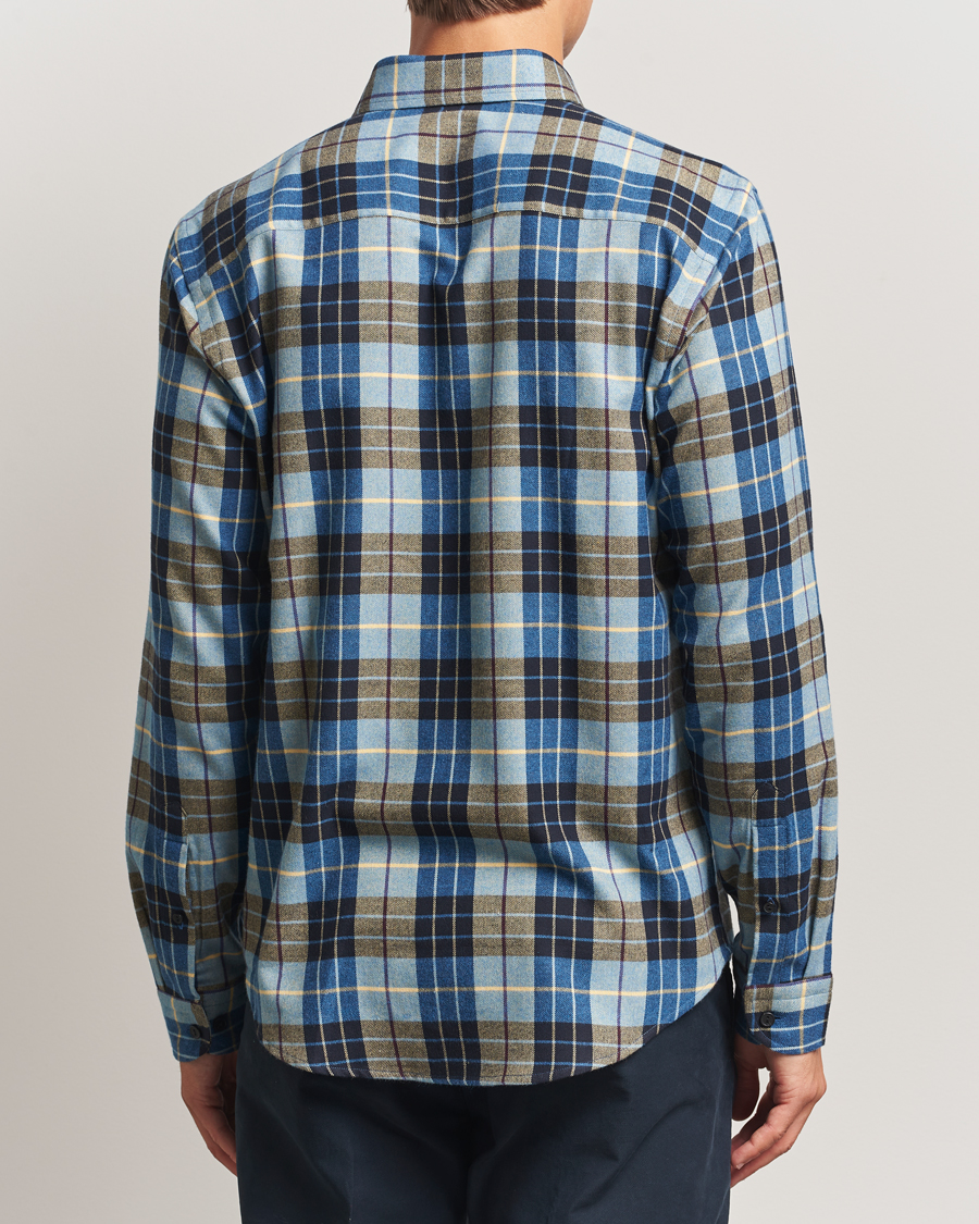 Homme | Chemises | Eton | Casual Fit Checked Flannel Shirt Blue Multi