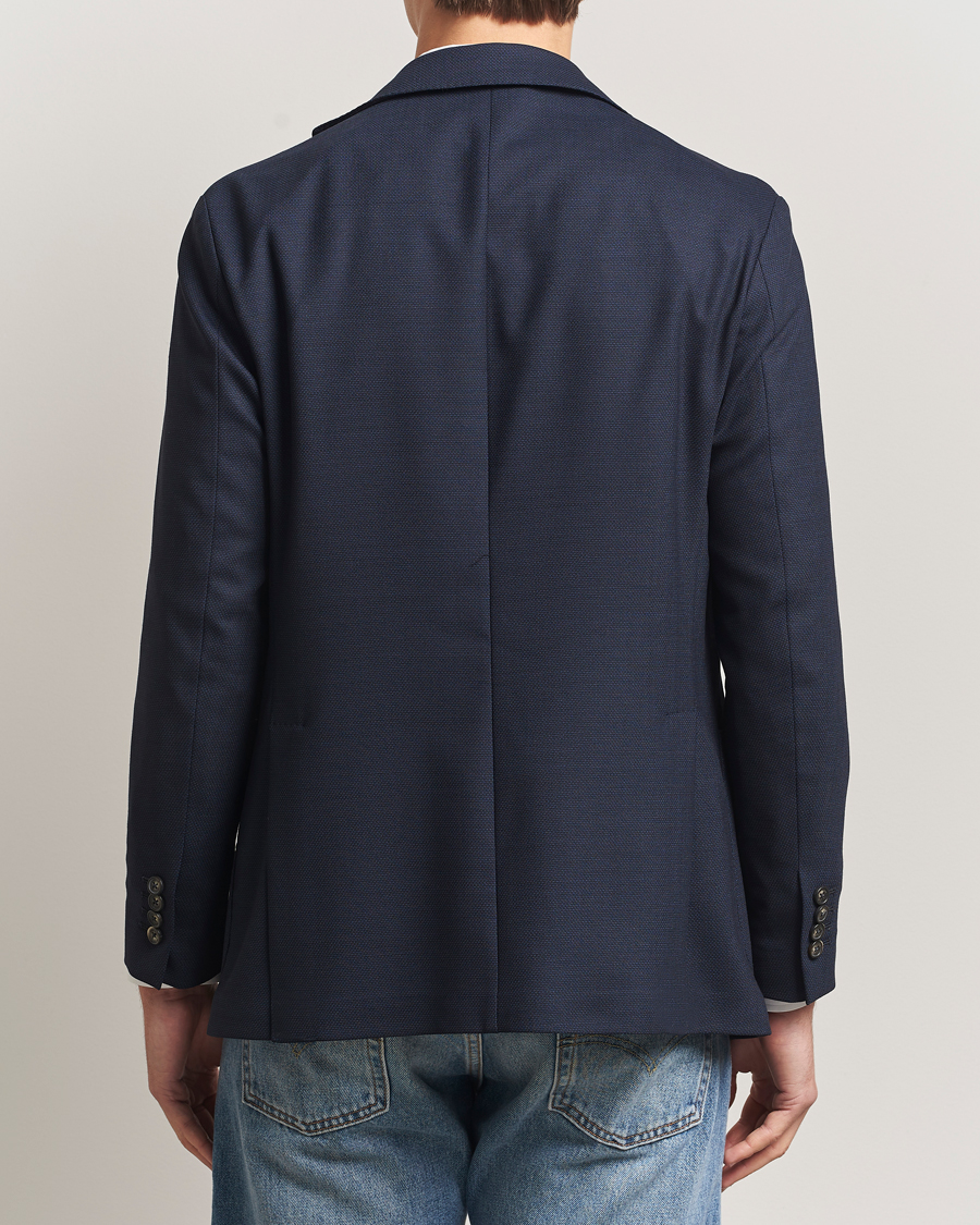 Homme | Blazers | Eton | Wool Lana Tech Soft Blazer Navy Blue
