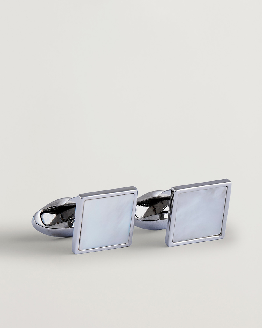Homme | Boutons De Manchette | Eton | Mother of Pearl Cufflink White