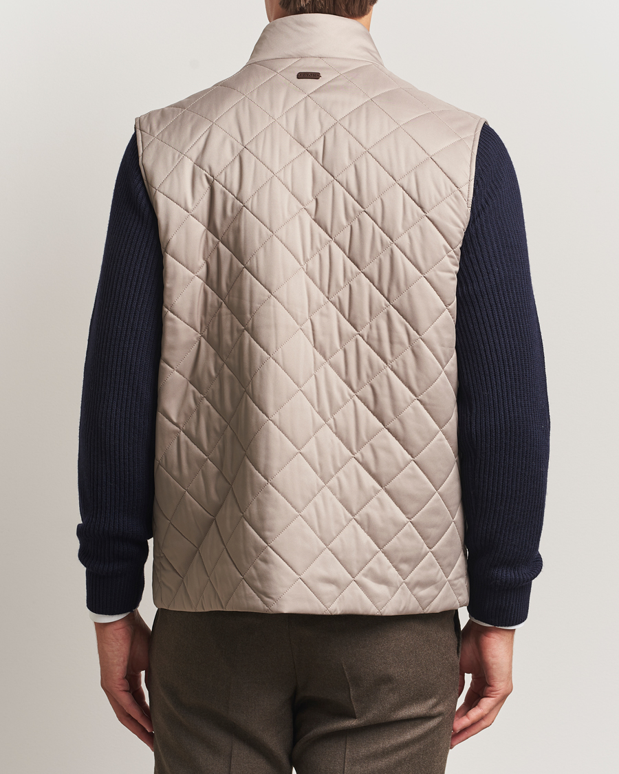 Homme | Manteaux Et Vestes | Eton | Quilted Shell Vest Beige
