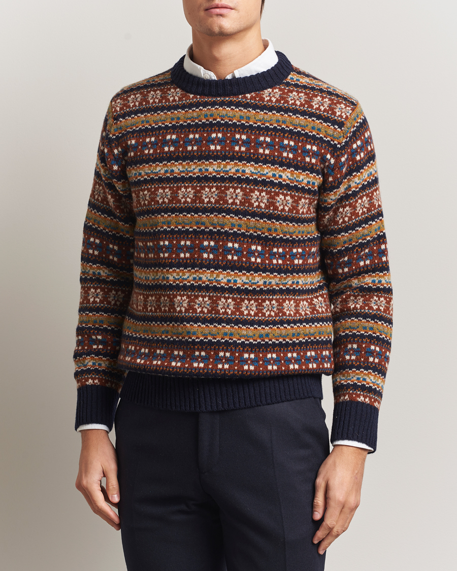 Homme | Pulls Et Tricots | Eton | Wool Knitted Fair Isle Sweater Multi