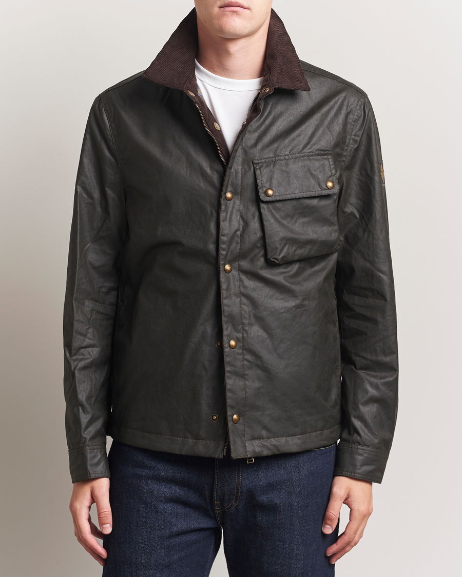 Homme | Manteaux Et Vestes | Belstaff | Ground Wax Jacket Faded Olive