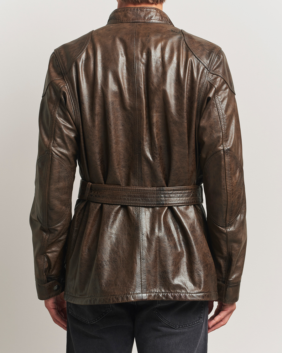Homme | Manteaux Et Vestes | Belstaff | Trailmaster Panther Leather Jacket Dark Earth