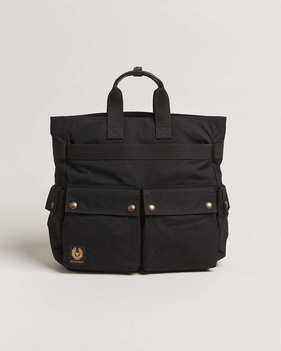 Homme | Belstaff Trailmaster 2-Way Wax Tote Black | Belstaff | Trailmaster 2-Way Wax Tote Black