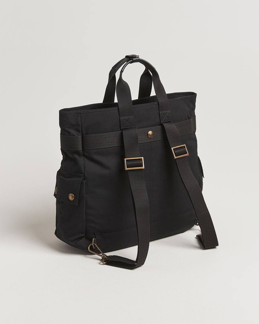 Homme | Belstaff Trailmaster 2-Way Wax Tote Black | Belstaff | Trailmaster 2-Way Wax Tote Black