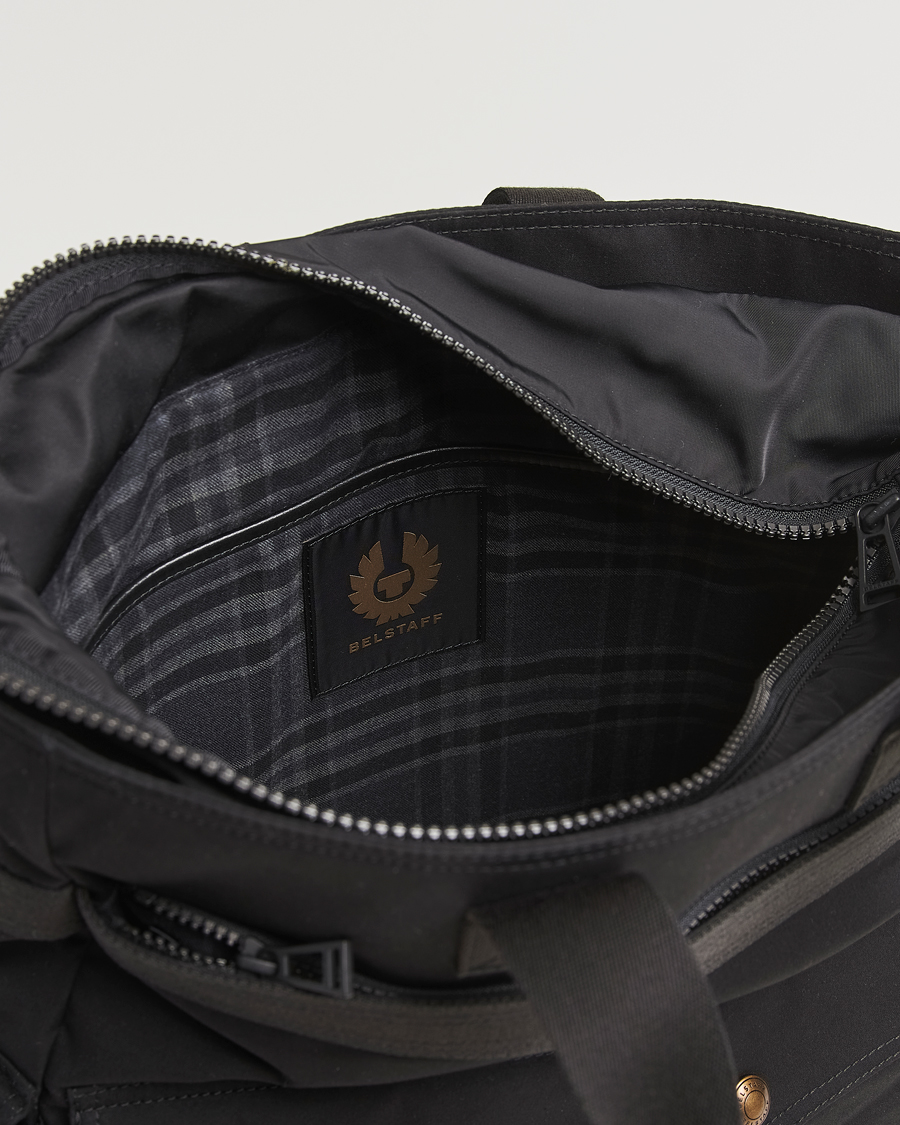 Homme | Belstaff Trailmaster 2-Way Wax Tote Black | Belstaff | Trailmaster 2-Way Wax Tote Black