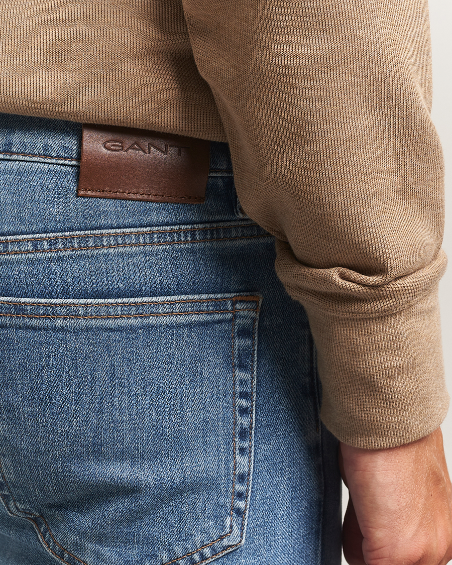 Homme | Jeans | GANT | Regular Fit Jeans Mid Blue Worn In