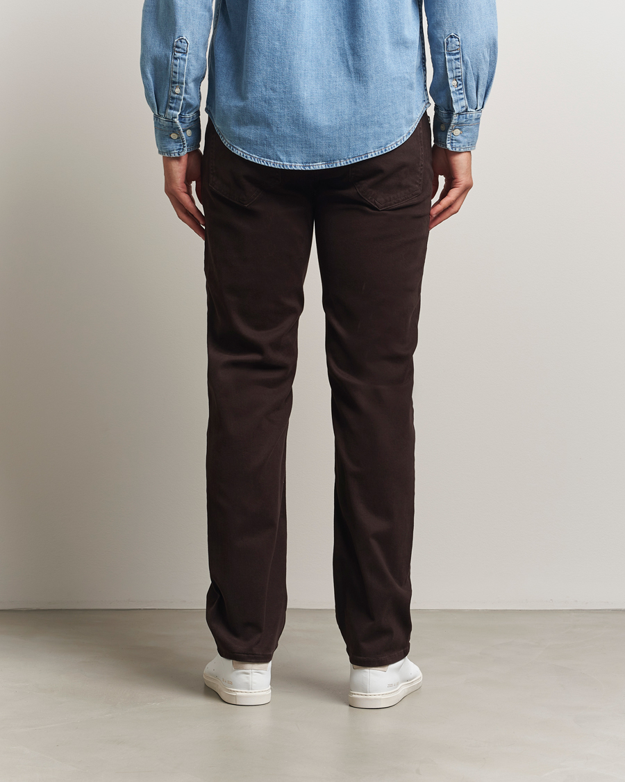 Homme | Pantalons | GANT | Regular Fit Moleskin 5-Pocket Trousers Deep Brown