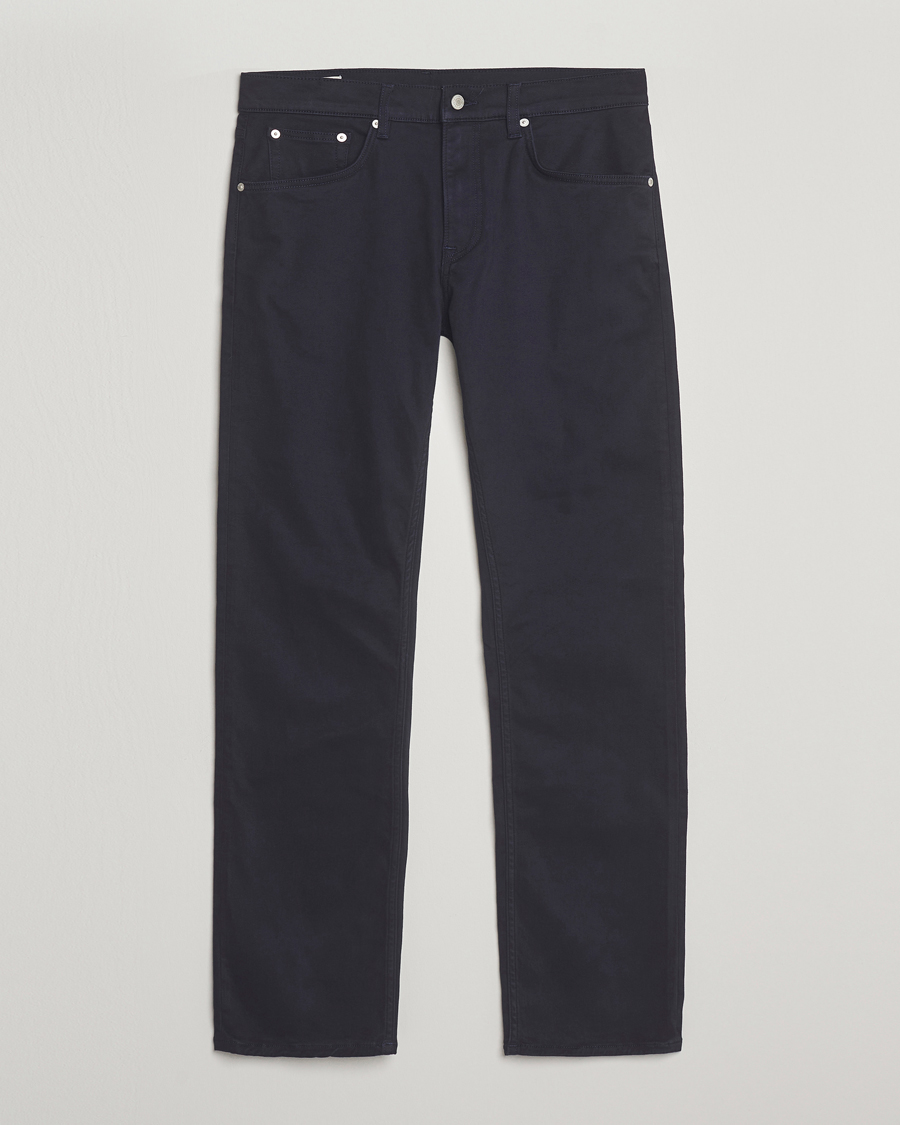 Homme | Pantalons | Gant | Regular Fit Moleskin 5-Pocket Trousers Evening Blue