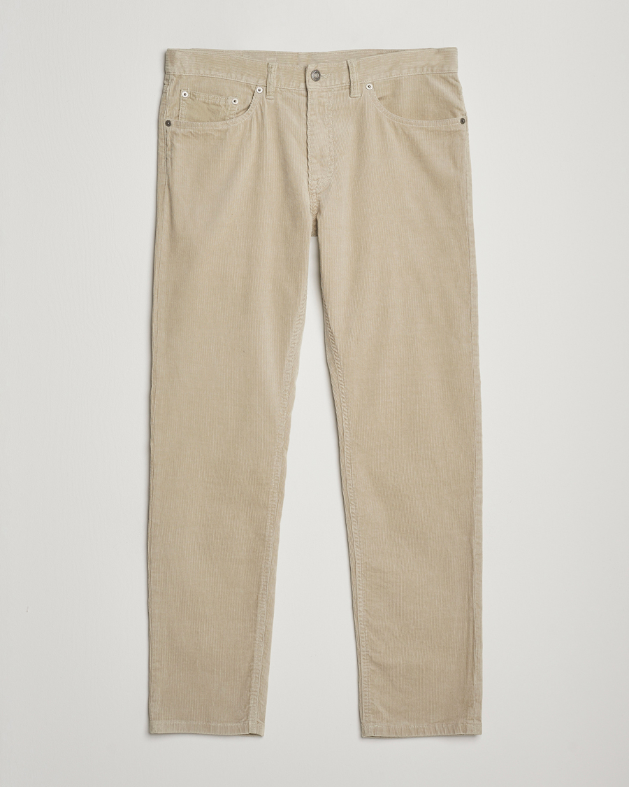 Homme | Pantalons | GANT | Cord 5-Pocket Jeans Greige