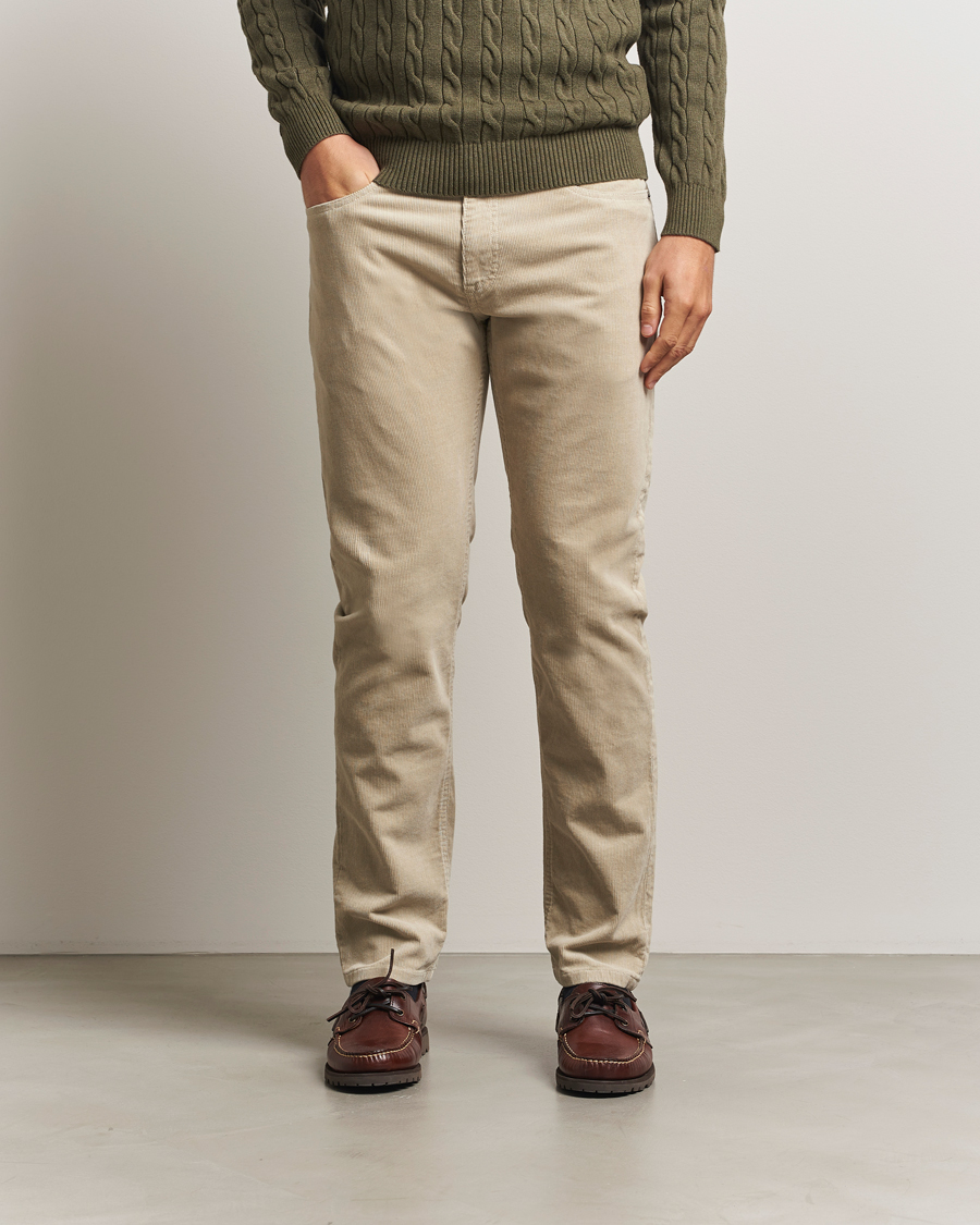 Homme | Pantalons | Gant | Cord 5-Pocket Jeans Greige