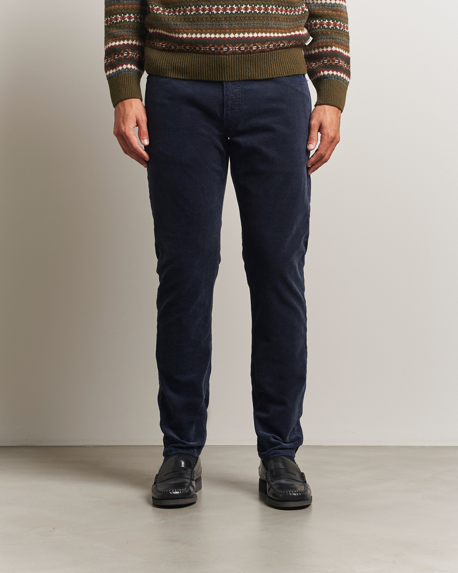 Homme | Pantalons | Gant | Cord 5-Pocket Jeans Evening Blue