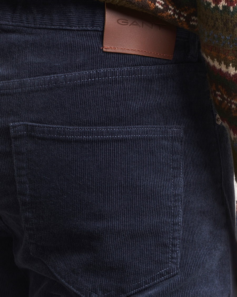 Homme | Pantalons | Gant | Cord 5-Pocket Jeans Evening Blue